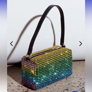 Multicolor Crystal Embellished Women's Bag